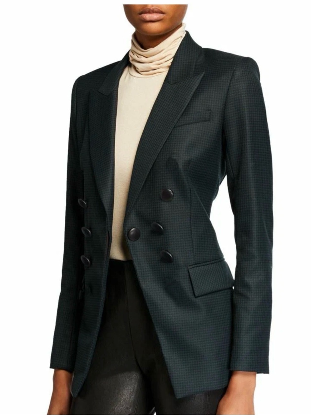 Veronica Beard Black Double-Breasted Blazer